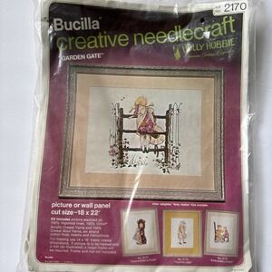Vintage Bucilla Creative Needlecraft Holly Hobbie Garden Gate #2170‎ New Sealed